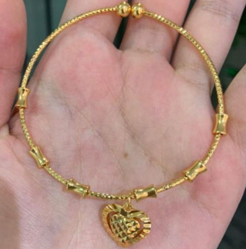 24k Gold Plated Thin Bangle